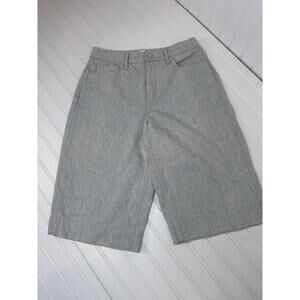 L’AGENCE Light Wash Blue High Waisted Denim Bermuda Shorts Womens Size 25